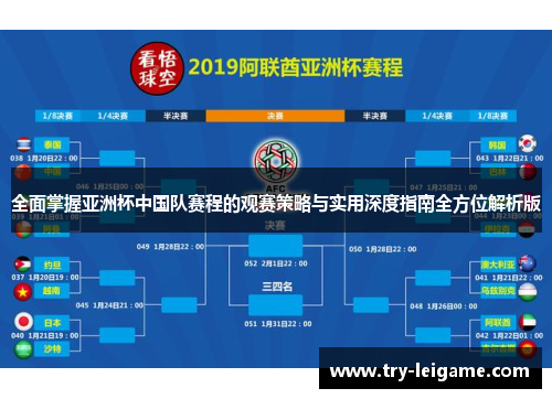 全面掌握亚洲杯中国队赛程的观赛策略与实用深度指南全方位解析版
